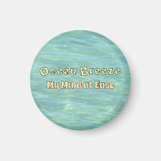 Refreshing Aqua Ocean Water Ripple Decorative Magnet