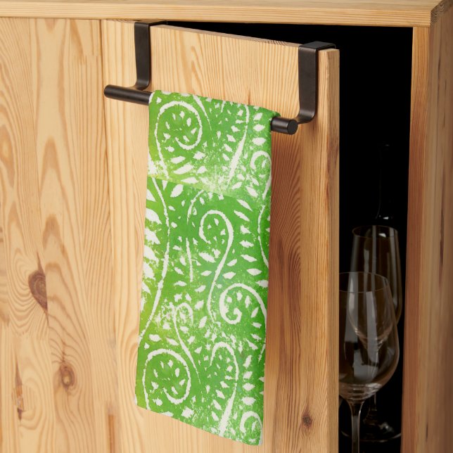Refreshing Ferny Fronds Tea Towel (Thirds Fold)