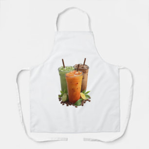 Refreshing Iced Drinks and Coffee Barista Apron Apron