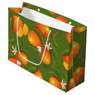 Refreshing Large Oranges Pattern Gift Bag