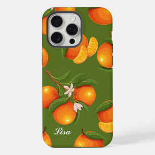 Refreshing Large Oranges Pattern iPhone 15 Pro Max Case
