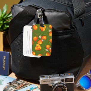 Refreshing Large Oranges Pattern Luggage Tag
