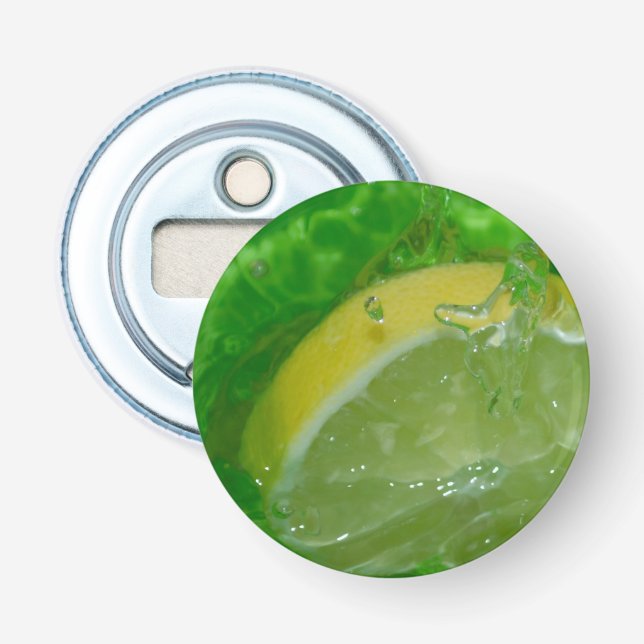 Refreshing Lemon Splash Bottle Opener (Front)