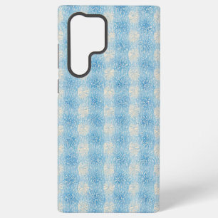 Refreshing Light Blue Floral Texture Phone Case
