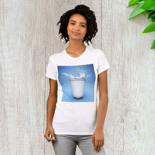 Refreshing Milk Splash in Glass T-Shirt