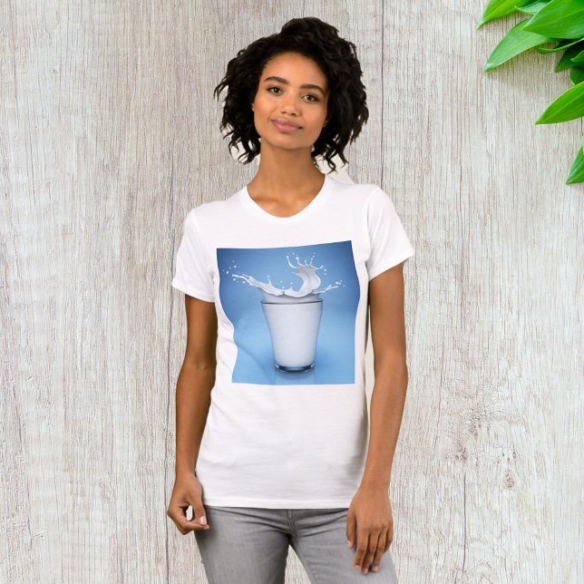 Refreshing Milk Splash in Glass T-Shirt (Creator Uploaded)