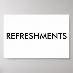 REFRESHMENTS POSTER