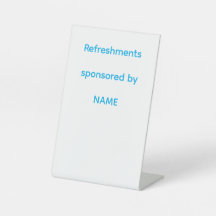 Refreshments Station Sign