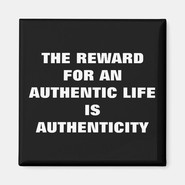 Refrigerator Magnet - Black/White (Front)