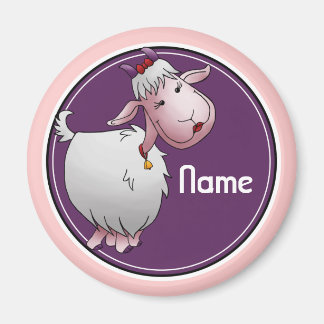 Refrigerator Magnet, Name Template, Cute Goat Magnet