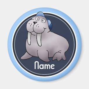 Refrigerator Magnet, Name Template, Walrus Magnet