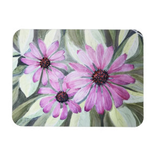 Refrigerator Magnet Purple Coneflowers