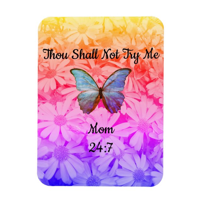 Refrigerator Magnet Thou Shall Not Try Me (Vertical)