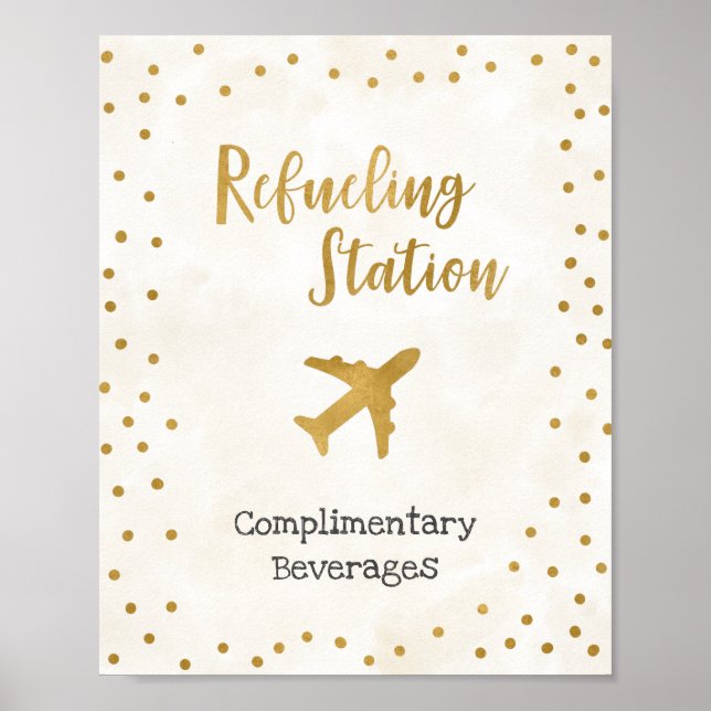 Refueling Station Bridal Shower Sign (Front)