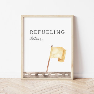 Refueling Station Custom Party Sign