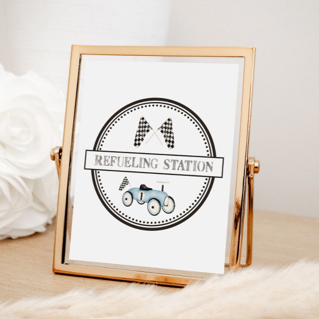 Refueling Station Race Car Ride-On Sign (Creator Uploaded)