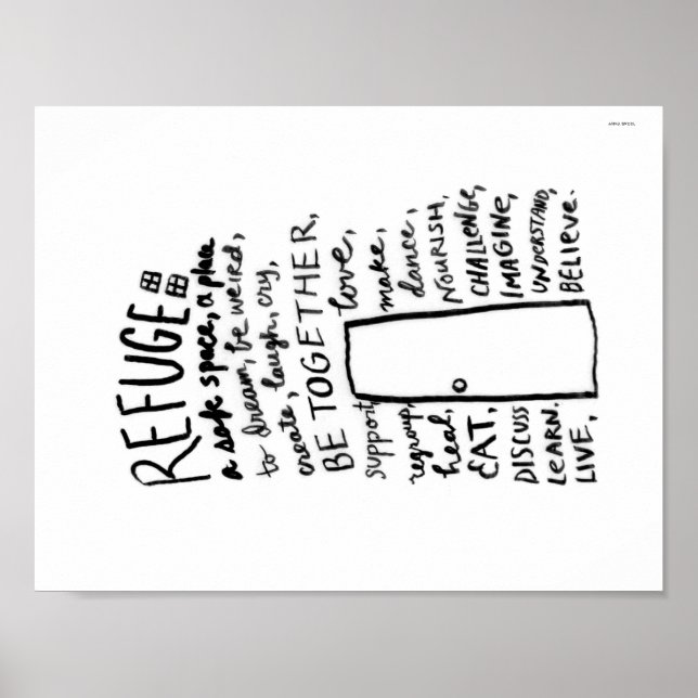 Refuge / Refugee Poster (Front)