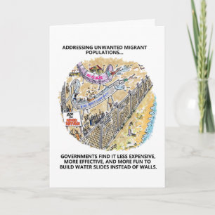 Refugee Water Slides greeting card