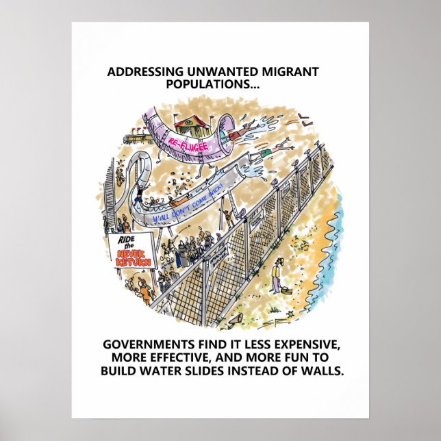 Refugee Water Slides value matte poster (Front)