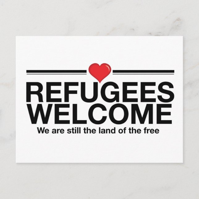 Refugees Welcome Postcard (Front)