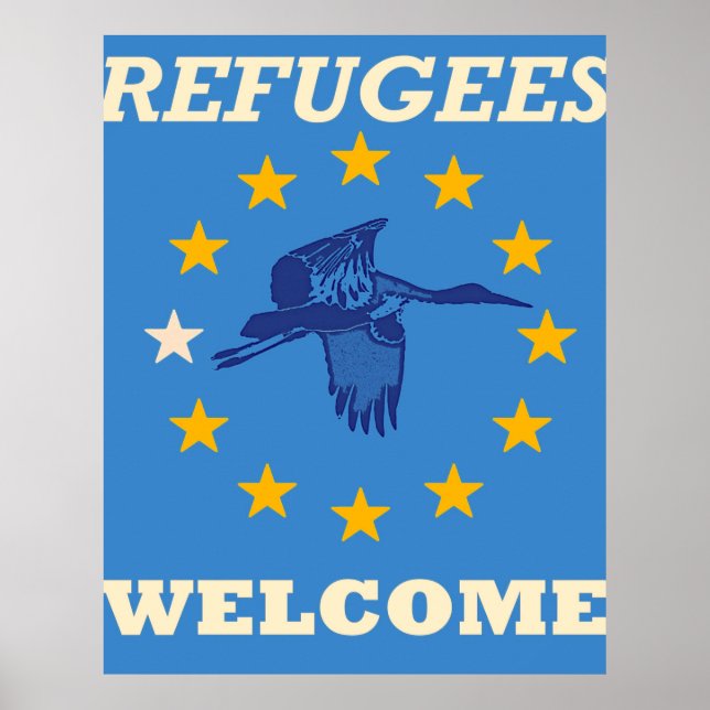 refugees welcome poster (Front)