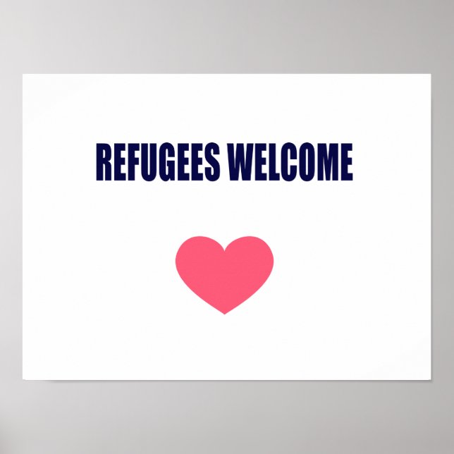 Refugees Welcome Poster (Front)