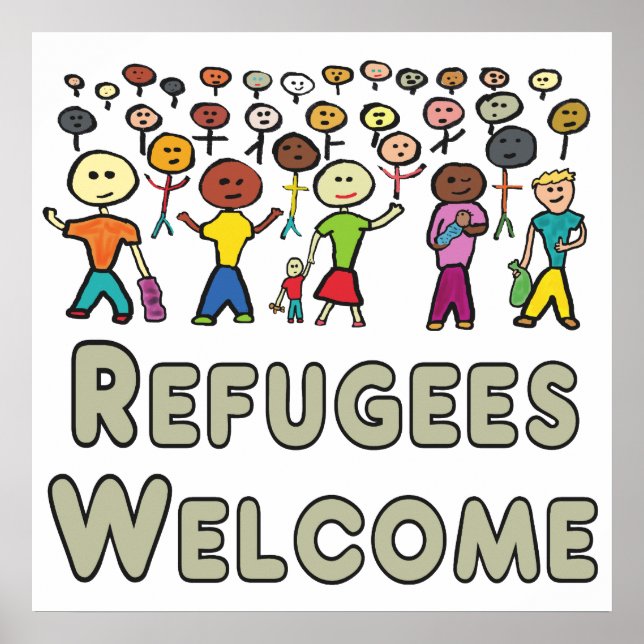 Refugees Welcome Poster (Front)