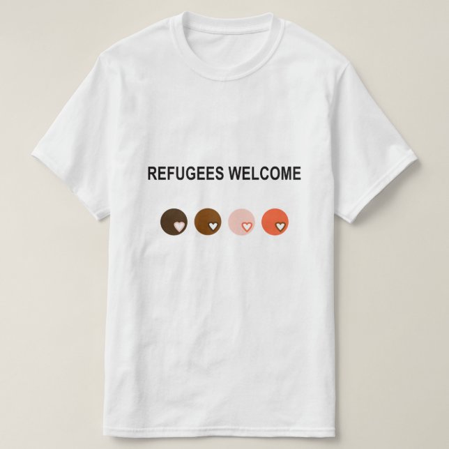 Refugees welcome T-Shirt (Design Front)