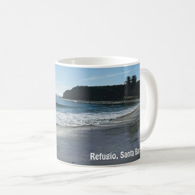Refugio Beach Santa Barbara  Coffee Mug (Front Right)