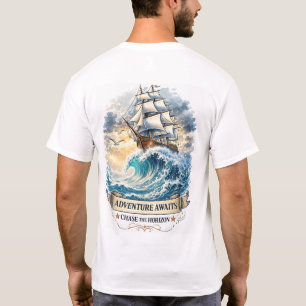 Refuse To Sink Anchor Nautical Graphic Basic T-Shirt
