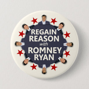 Regain Reason with Romney Ryan 7.5 Cm Round Badge