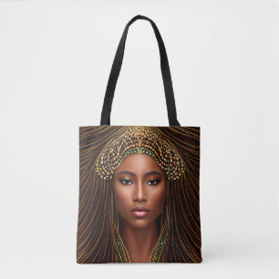 Regal African Beauty: Celebrating Black History Tote Bag