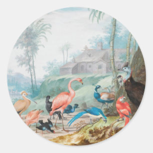 Regal Birds Classic Round Sticker