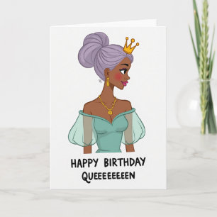 Regal Birthday Illustration Card