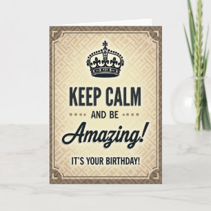 Regal Birthday Wishes Card