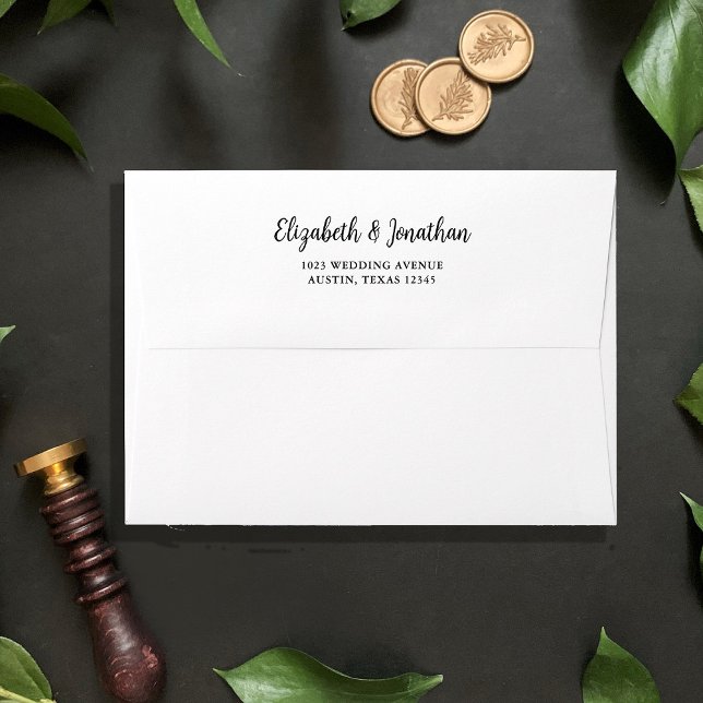 Regal Black and White | Wedding Envelope (Creator Uploaded)