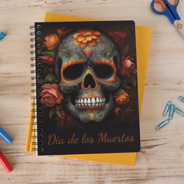 Regal Bloom Sugar Skull, custom Notebook (Creator Uploaded)