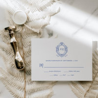 Regal Blue | Vintage Baroque Frame Wedding