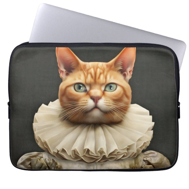Regal Cat Laptop Sleeve (Front)