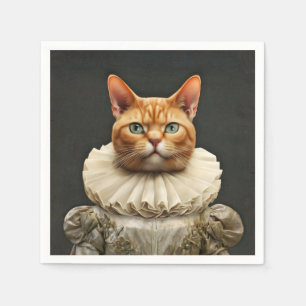Regal Cat Napkin