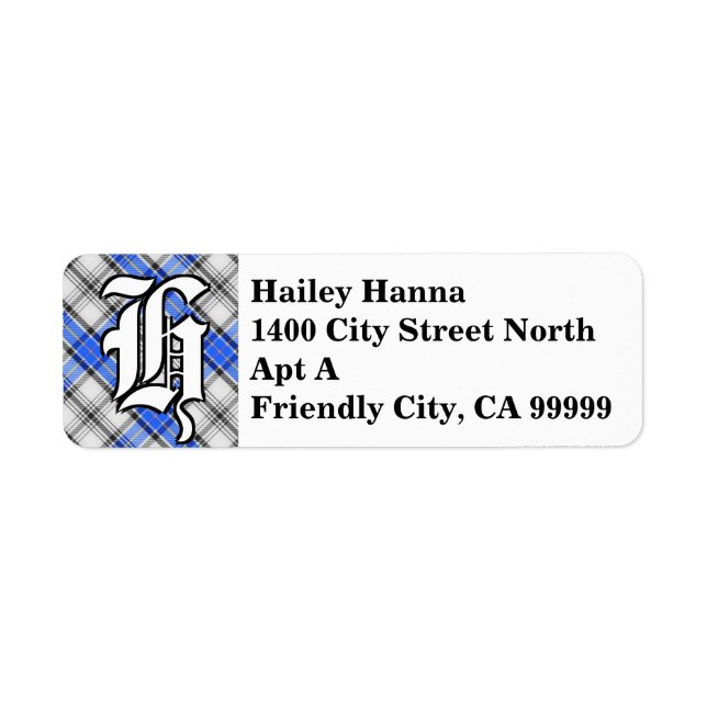 Regal Clan Hannay Tartan Monogram (Front)