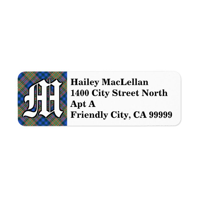 Regal Clan MacLellan Tartan Monogram (Front)