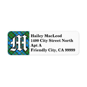 Regal Clan MacLeod of Harris Tartan Monogram