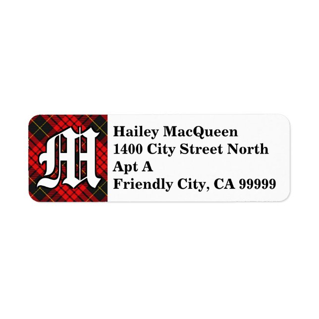 Regal Clan MacQueen Tartan Monogram (Front)