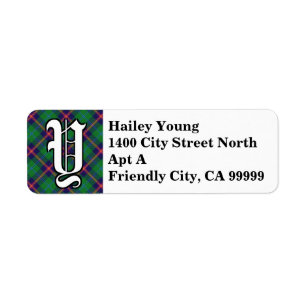 Regal Clan Young Tartan Monogram