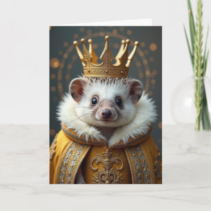 Regal Crowned Spiny Birthday Card