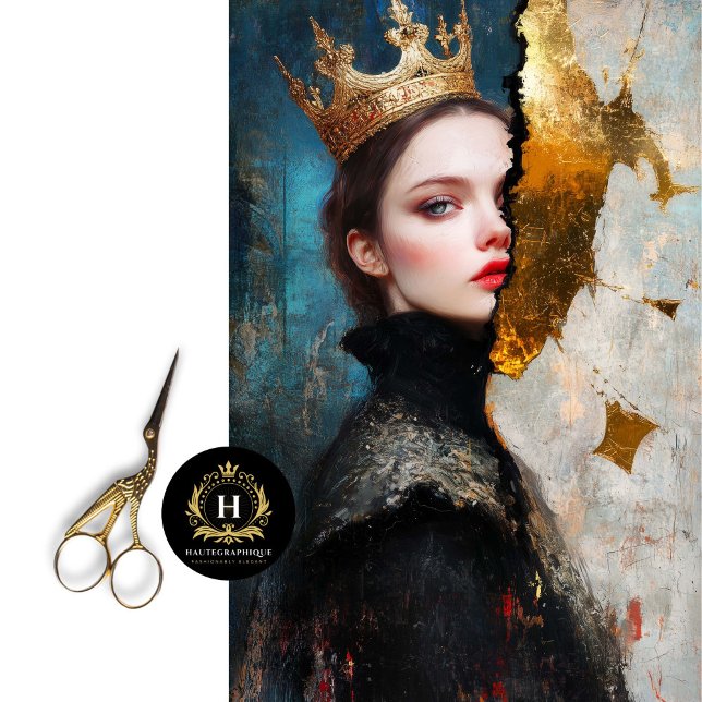 Regal Darkness Abstract Queen Decoupage Tissue Paper (Creator Uploaded)