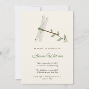 Regal Darner Dragonfly Retirement Invitation