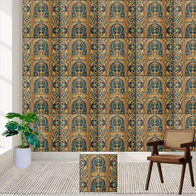 Regal Egyptian Pharaoh Tile Art (Regal Egyptian Pharaoh Tile Art)