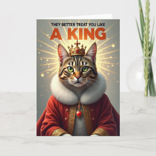 Regal Feline Birthday Card